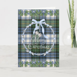 Cartes Pour Fêtes Annuelles Campbell habille l'Ancien Noël Tartan