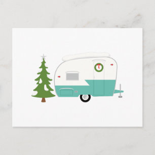 Cartes Pour Fêtes Annuelles Campeur de Noël