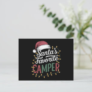 Cartes Pour Fêtes Annuelles Camping Noël Le cadeau préféré de Santa pour campe
