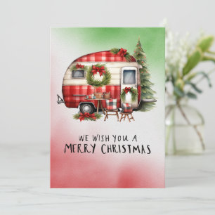 Cartes Pour Fêtes Annuelles Camping Snowman Thème de Noël
