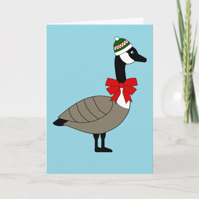 Cartes Pour Fêtes Annuelles Canadian Goose Christmas Card (Devant)