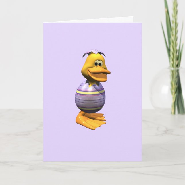 Cartes Pour Fêtes Annuelles Canard de Pâques (Devant)