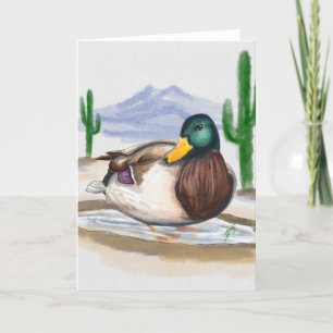 Cartes Pour Fêtes Annuelles Canard fait main dans la flaque (Beatrix Potter St
