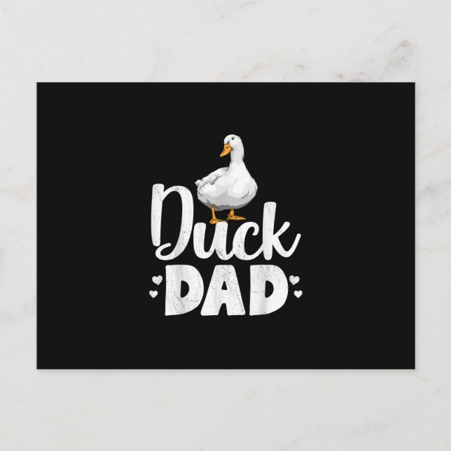 Cartes Pour Fêtes Annuelles Canard papa Drôle Eau Ducklage Fermier Dons (Devant)