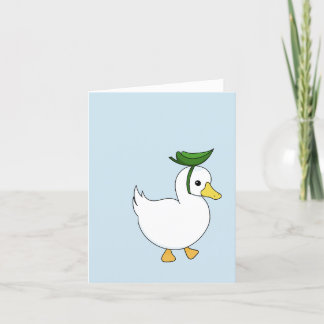 Cartes Pour Fêtes Annuelles Canard personnalisable dans un Casquette