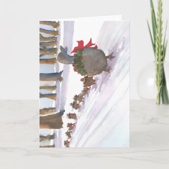 Cartes Pour Fêtes Annuelles canards communs à boston pendant les vacances d'hi (Devant)