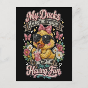 Cartes Pour Fêtes Annuelles Canards Pas Aligne : Un Camp de Sensibilisation à 
