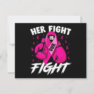 Cartes Pour Fêtes Annuelles Cancer du sein Sa lutte est notre combat cancer du