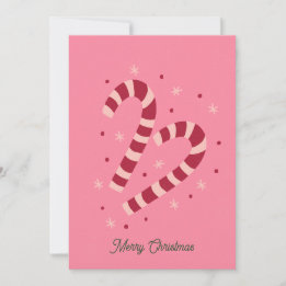 Cartes Pour Fêtes Annuelles Candy canes Christmas 