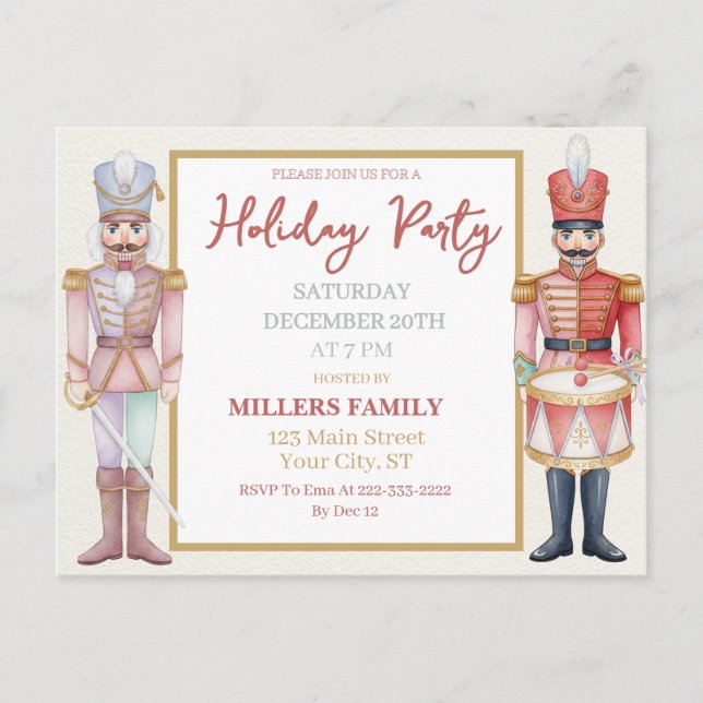 Cartes Pour Fêtes Annuelles Candy Land Casse-Noisette Noël Fêtes (Devant)