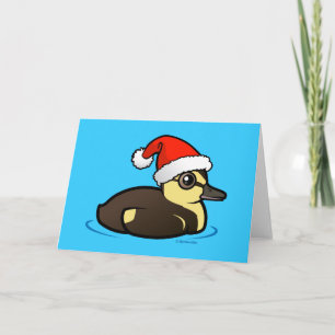 Cartes Pour Fêtes Annuelles Caneton de Père Noël