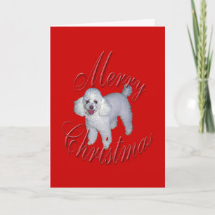 Cartes Pour Fêtes Annuelles Caniche de Français de Noël