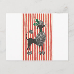 Cartes Pour Fêtes Annuelles Caniche de Noël