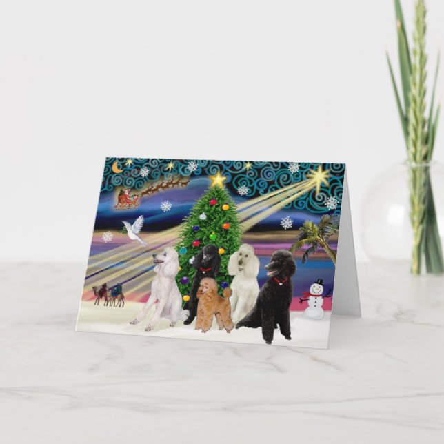 Cartes Pour Fêtes Annuelles Canicules magiques de Noël - Standard (5) (Devant)