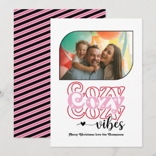 Cartes Pour Fêtes Annuelles Canne de Bonbon Ambiance Cosy Uniquement Photo de 