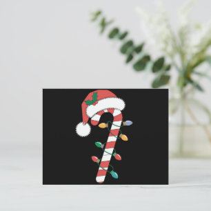 Cartes Pour Fêtes Annuelles Canne de Noël Bonbon Santa Enfants Noël 