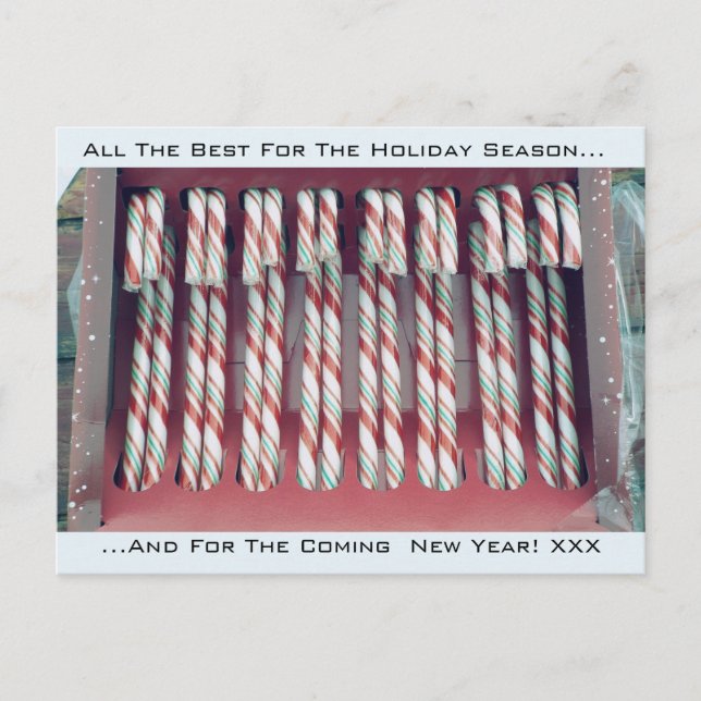 Cartes Pour Fêtes Annuelles Canneberges festives de vacances de Noël au poivre (Devant)