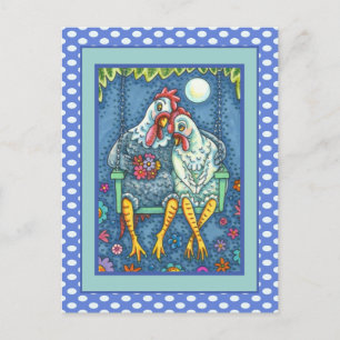 CARTES POUR FÊTES ANNUELLES CANOODLES DE POINTE ROOTTES, PÂTISSERIES DE POULET