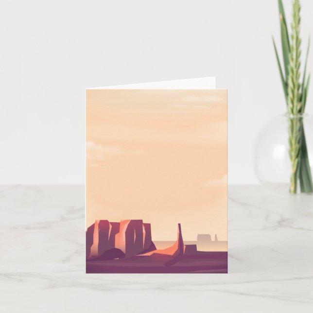 Cartes Pour Fêtes Annuelles Canyons du désert (Devant)