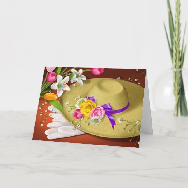 Cartes Pour Fêtes Annuelles Capot de Pâques (Devant)