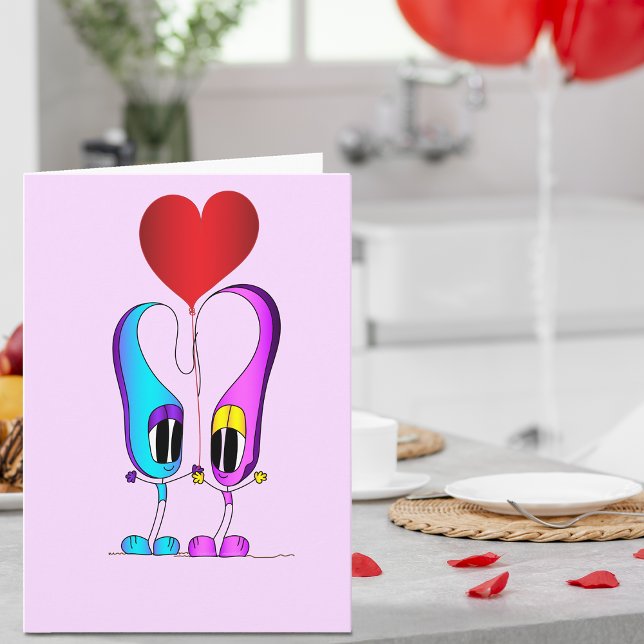 Cartes Pour Fêtes Annuelles Caractère de dessin animé de la Saint-Valentin (Check out this wonderful Valentine's Day card!)