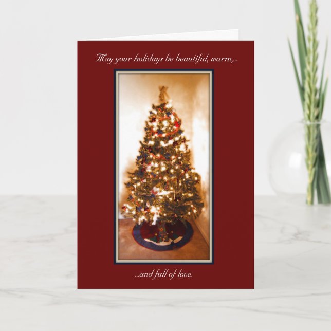 Cartes Pour Fêtes Annuelles Card - Holiday : Tree de Christmas Decorated (Devant)