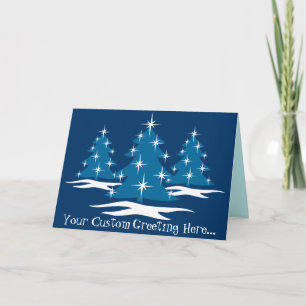 Cartes Pour Fêtes Annuelles Carde bonnes fêtes les cartes de Noël bleues