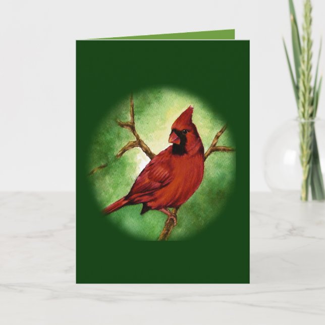 Cartes Pour Fêtes Annuelles Cardinal de Noël (Devant)