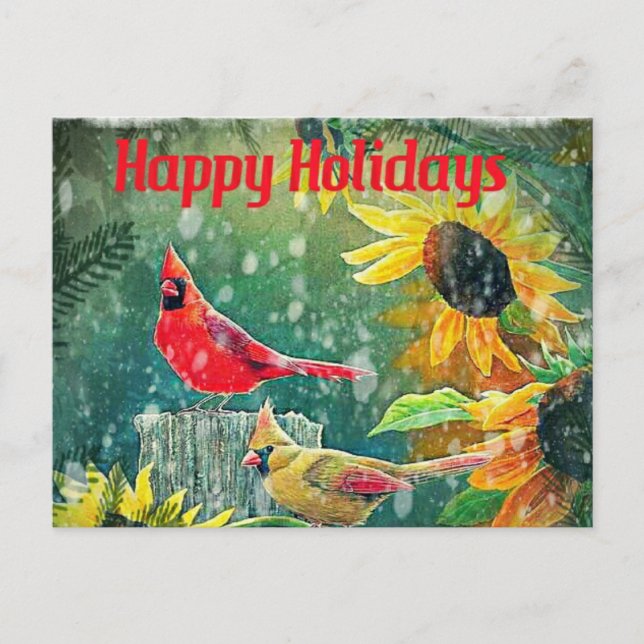 Cartes Pour Fêtes Annuelles Cardinal Holiday Card (Devant)