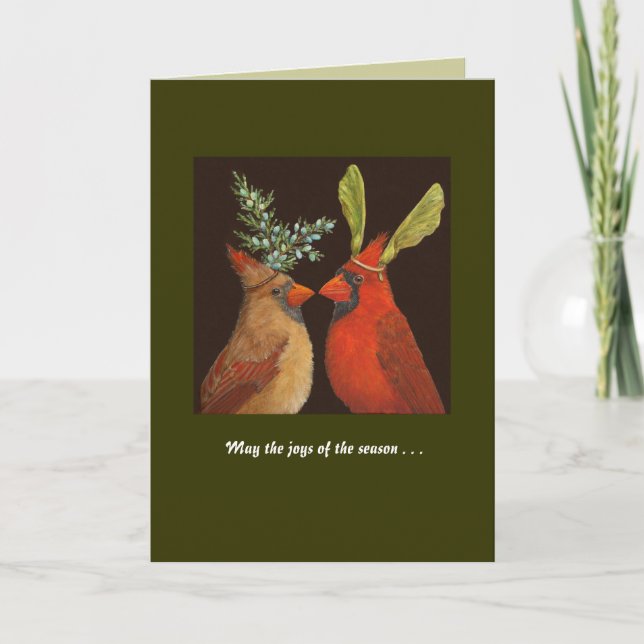 Cartes Pour Fêtes Annuelles Cardinal Love (Devant)