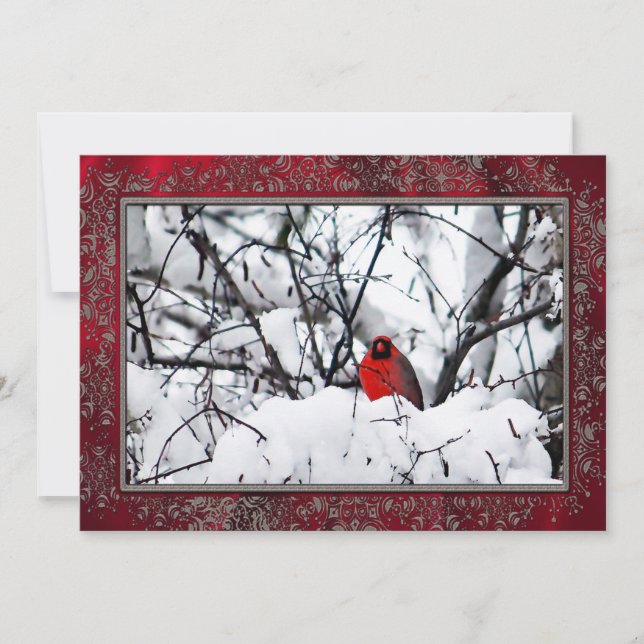 Cartes Pour Fêtes Annuelles Cardinal Redbird - photo Appartement de Noël (Devant)