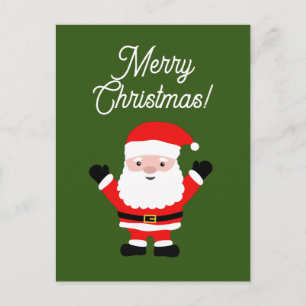 Cartes Pour Fêtes Annuelles Caricature de Noël de Jolly Santa Claus