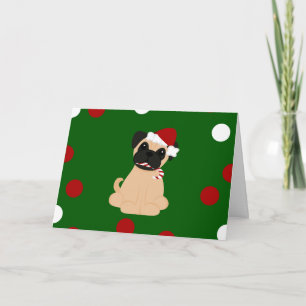 Cartes Pour Fêtes Annuelles carlin de Noël de Peticularfashions.com