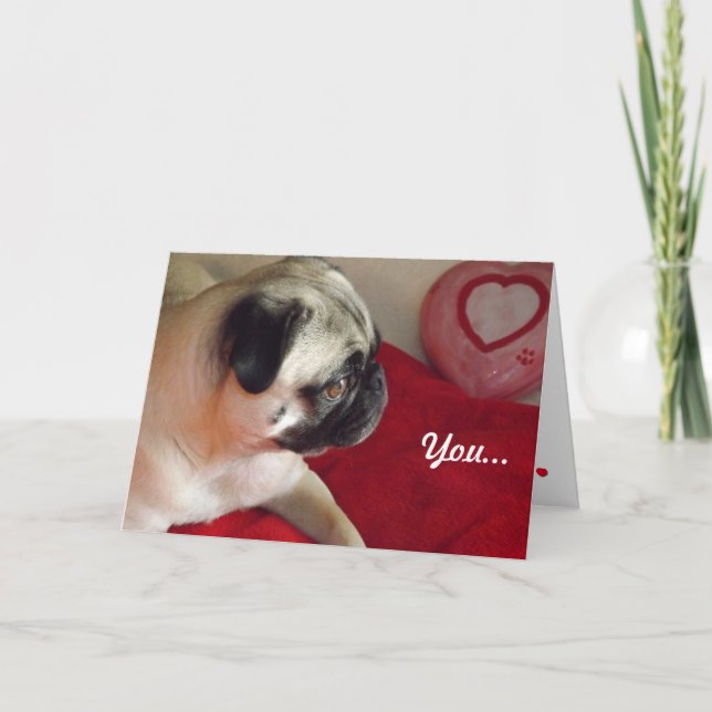 Cartes Pour Fêtes Annuelles Carlin Valentine (Devant)