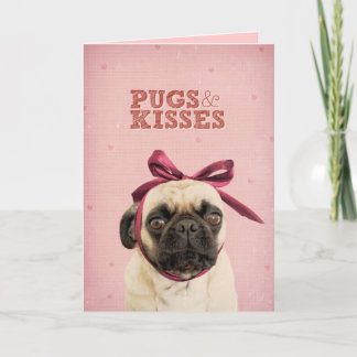 Cartes Pour Fêtes Annuelles Carlins et baisers par l'itslolathepug