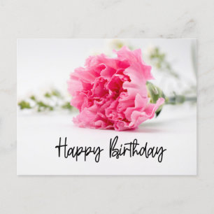 Cartes Pour Fêtes Annuelles Carnation Joyeux anniversaire en rose