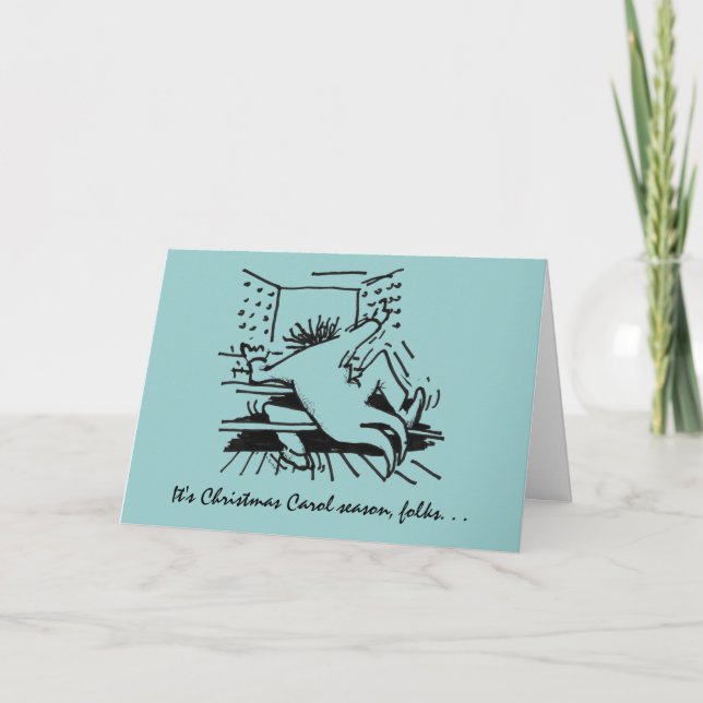 Cartes Pour Fêtes Annuelles Carol de Noël (Devant)