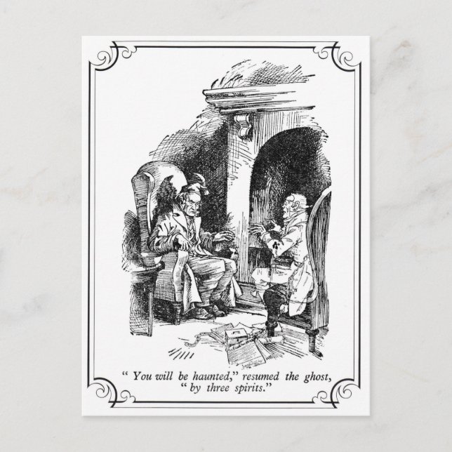 Cartes Pour Fêtes Annuelles Carol de Noël : Vous Serez Hantée (Devant)