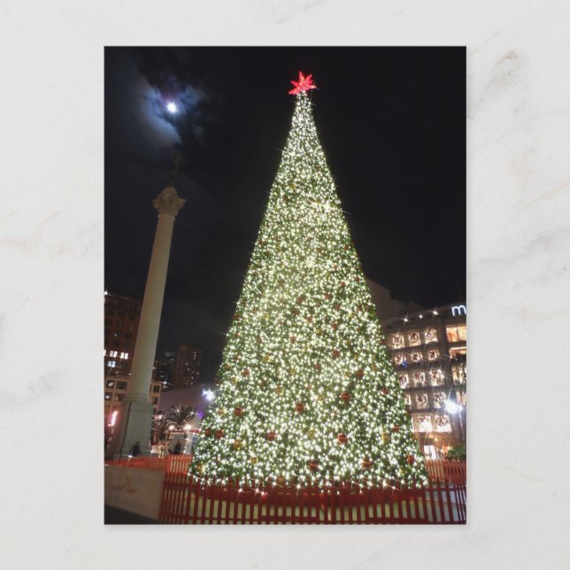 Cartes Pour Fêtes Annuelles Carré de l'Union Noël - San Francisco (Devant)