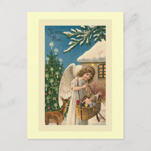 Cartes Pour Fêtes Annuelles "Carte de Noël Vintage Joyeux Noel"