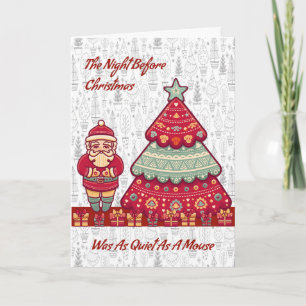 Cartes Pour Fêtes Annuelles Carte, La Nuit Avant Noël