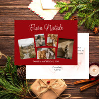 Cartolina di Natale Collage di Foto Festivo