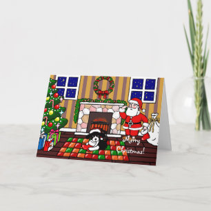 Cartes Pour Fêtes Annuelles Carton de Noël espagnol Springer anglais