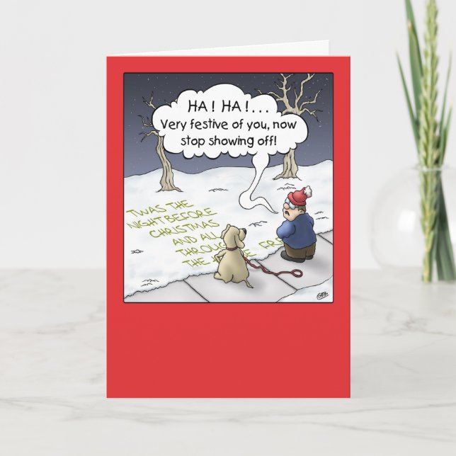 Cartes Pour Fêtes Annuelles Carton de Noël : Flux continu (Devant)