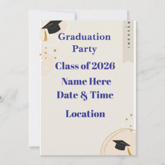 Cartes Pour Fêtes Annuelles Carton d'invitation à la remise des diplômes modif