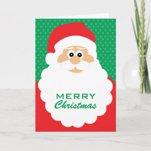 Cartes Pour Fêtes Annuelles Carton mignon Père Noël voeux de Noël