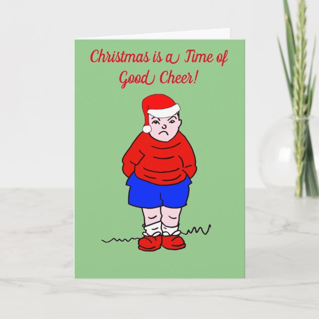 Cartes Pour Fêtes Annuelles Cartoon de Noël (Devant)