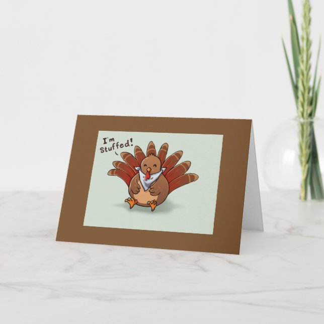 CARTES POUR FÊTES ANNUELLES CARTOON TURQUIE EST ÉTONNÉ D'AMOUR POUR "VOUS" (Devant)