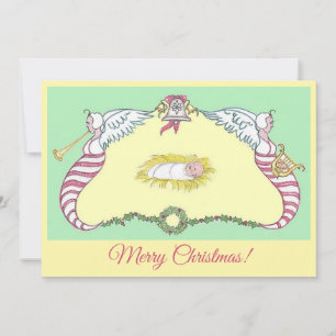 Cartes Pour Fêtes Annuelles Cartouche de Jésus bébé