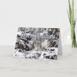 Cartes Pour Fêtes Annuelles CASCADE CONGELÉE par SHARON SHARPE
